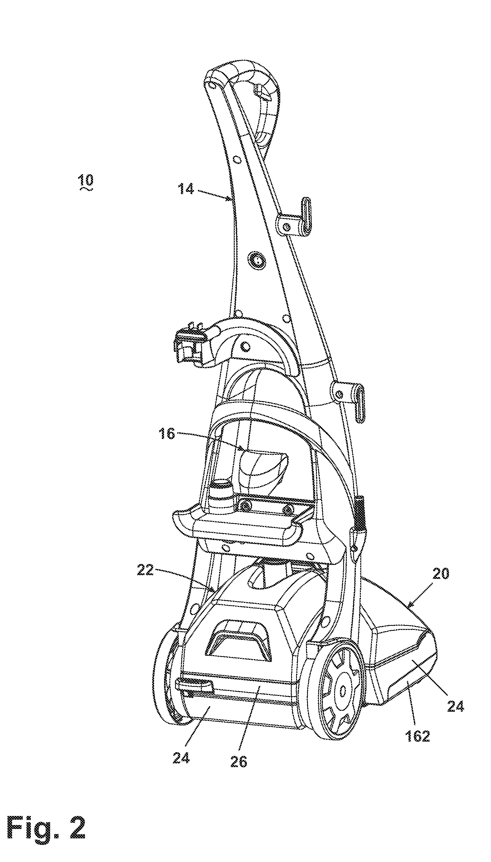 Upright extractor