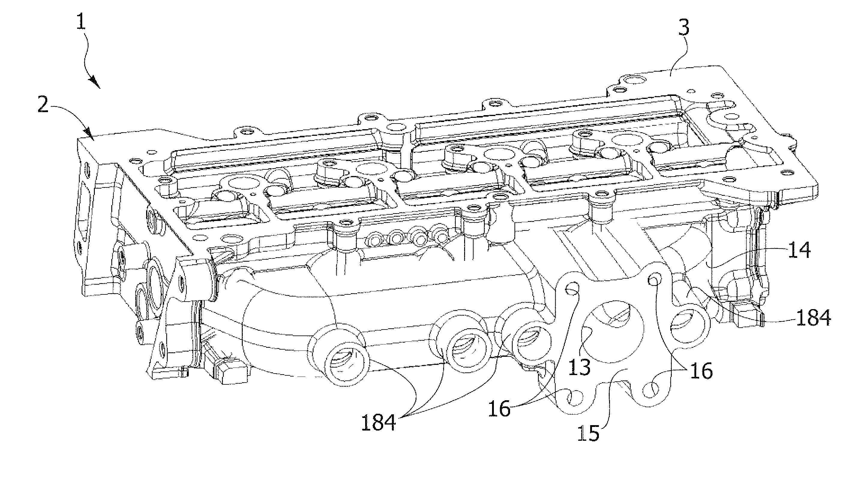 Cylinder head for an internal combustion engine, with integrated exhaust manifold
