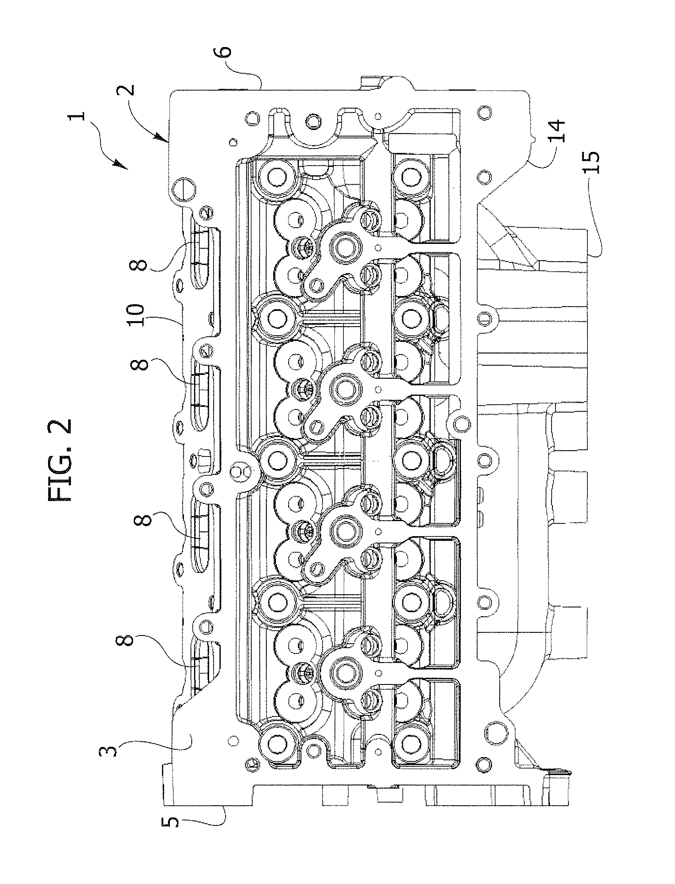 Cylinder head for an internal combustion engine, with integrated exhaust manifold