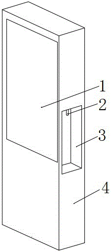 Advertising and commercial water dispenser capable of taking water laterally