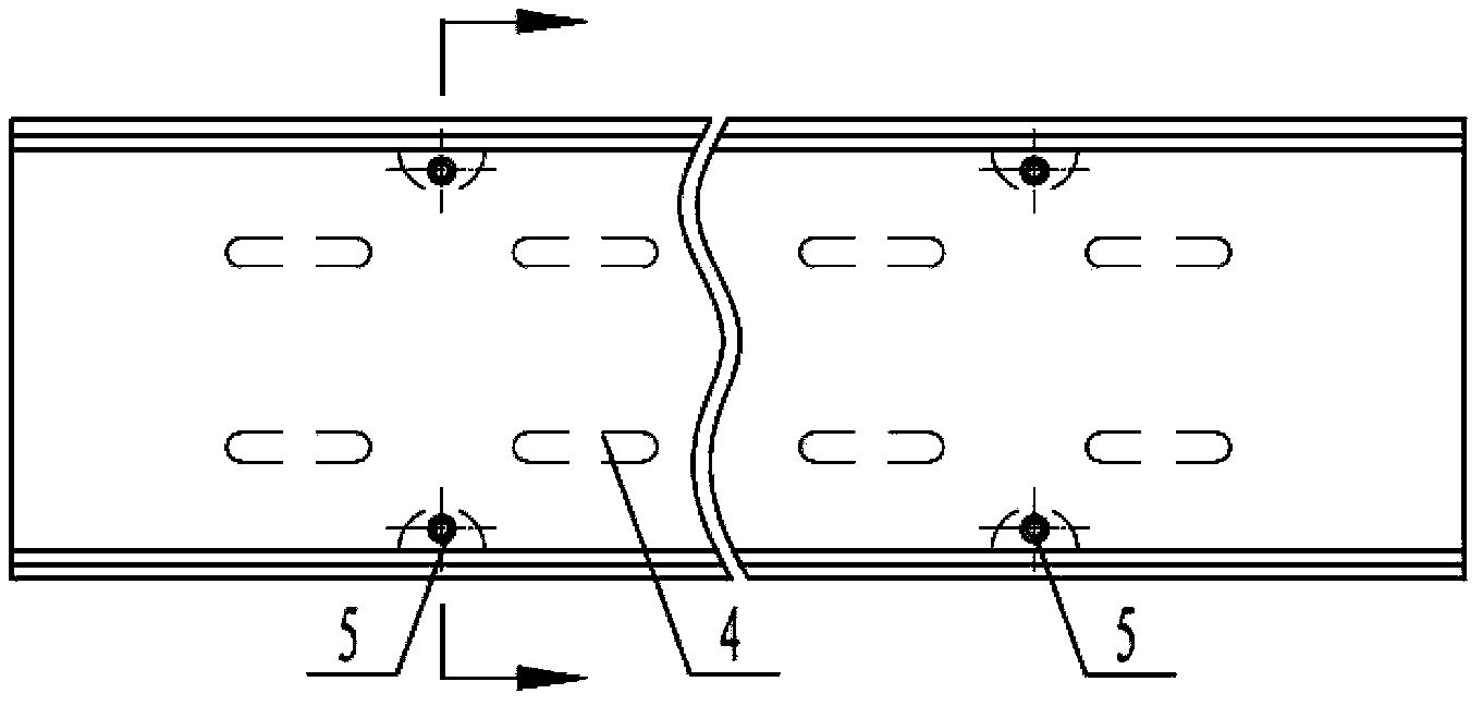 Bridge structure for power transmission and transformation facility wiring