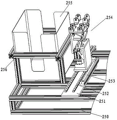 Magnetism-isolating rod tray recovery device for magnetism-isolating rod tray feeding mechanism