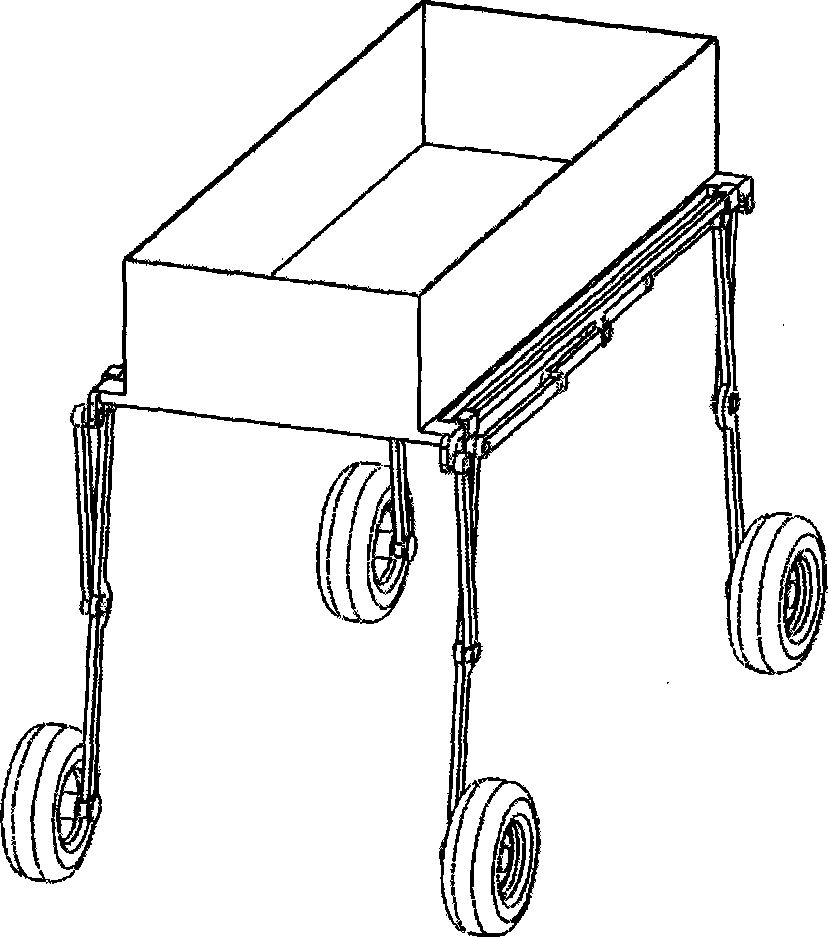 Vehicle chassis height adjusting device and vehicle applying same