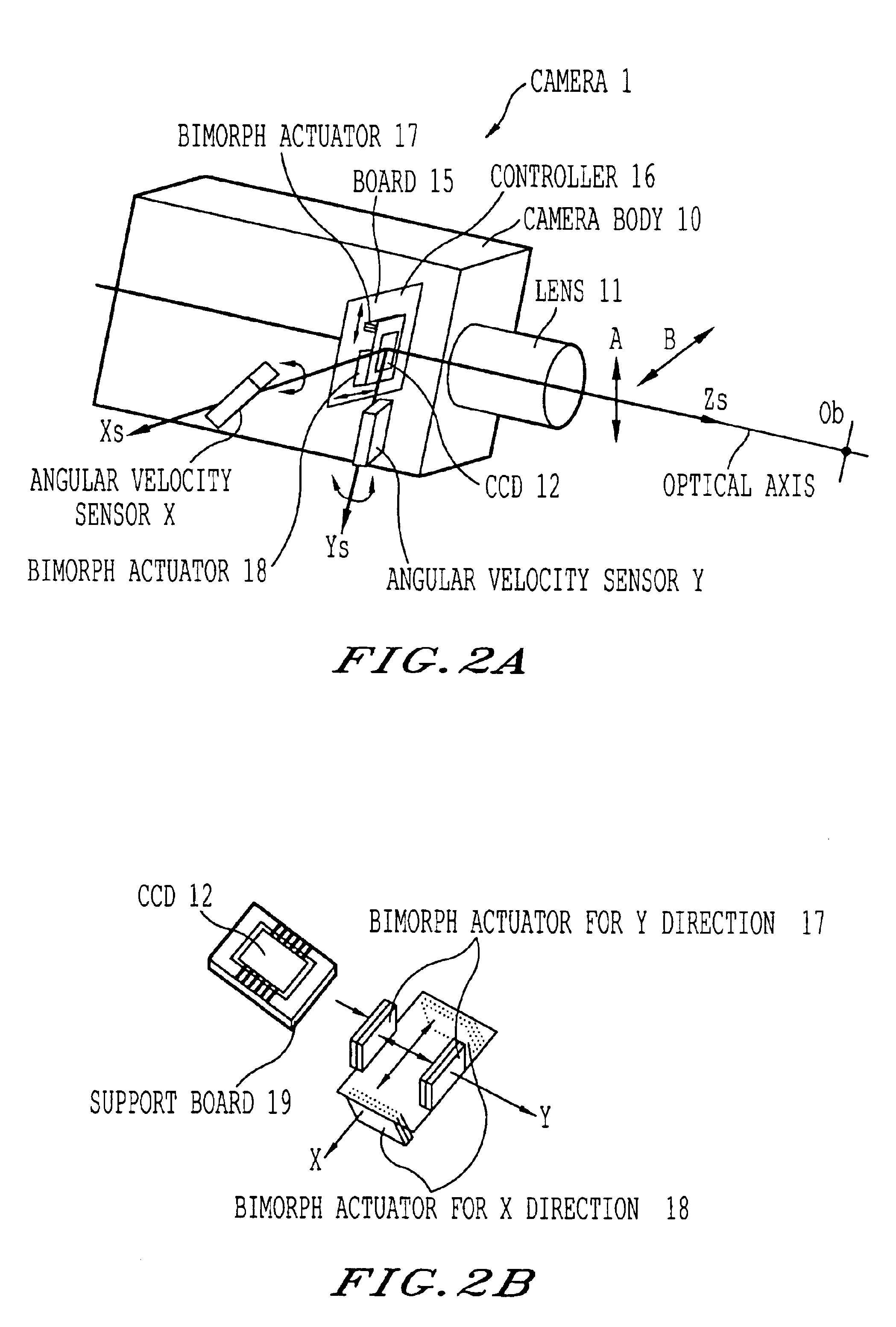 Apparatus and system for correction based upon detecting a camera shaking