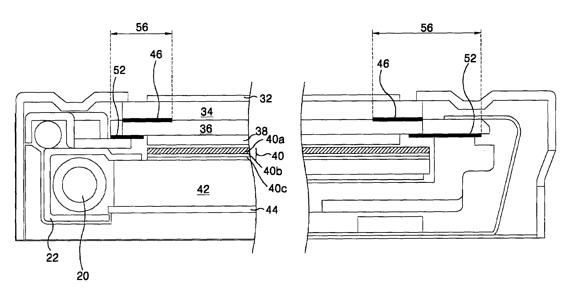 Liquid crystal display device with black film and method of fabricating the same