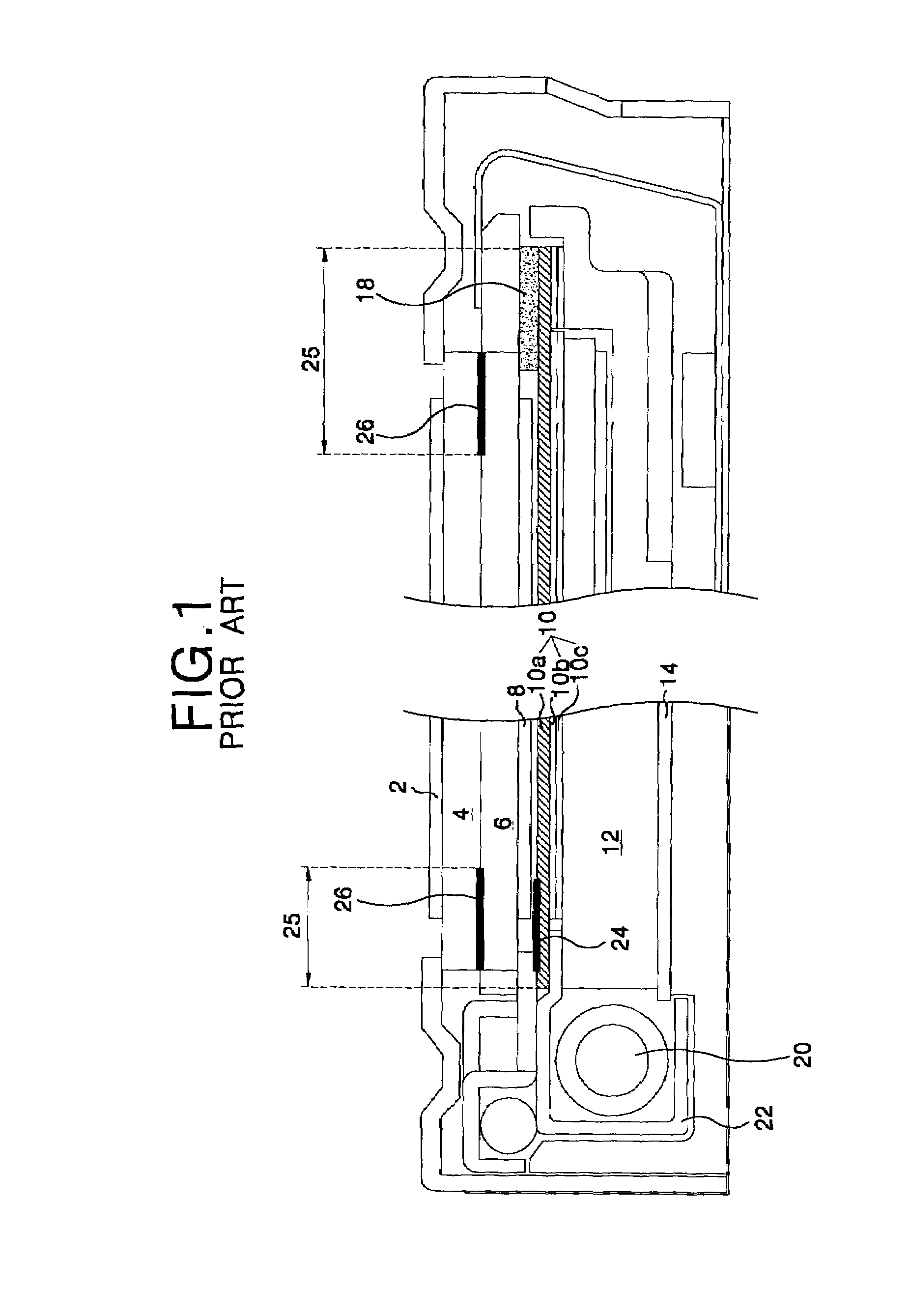 Liquid crystal display device with black film and method of fabricating the same