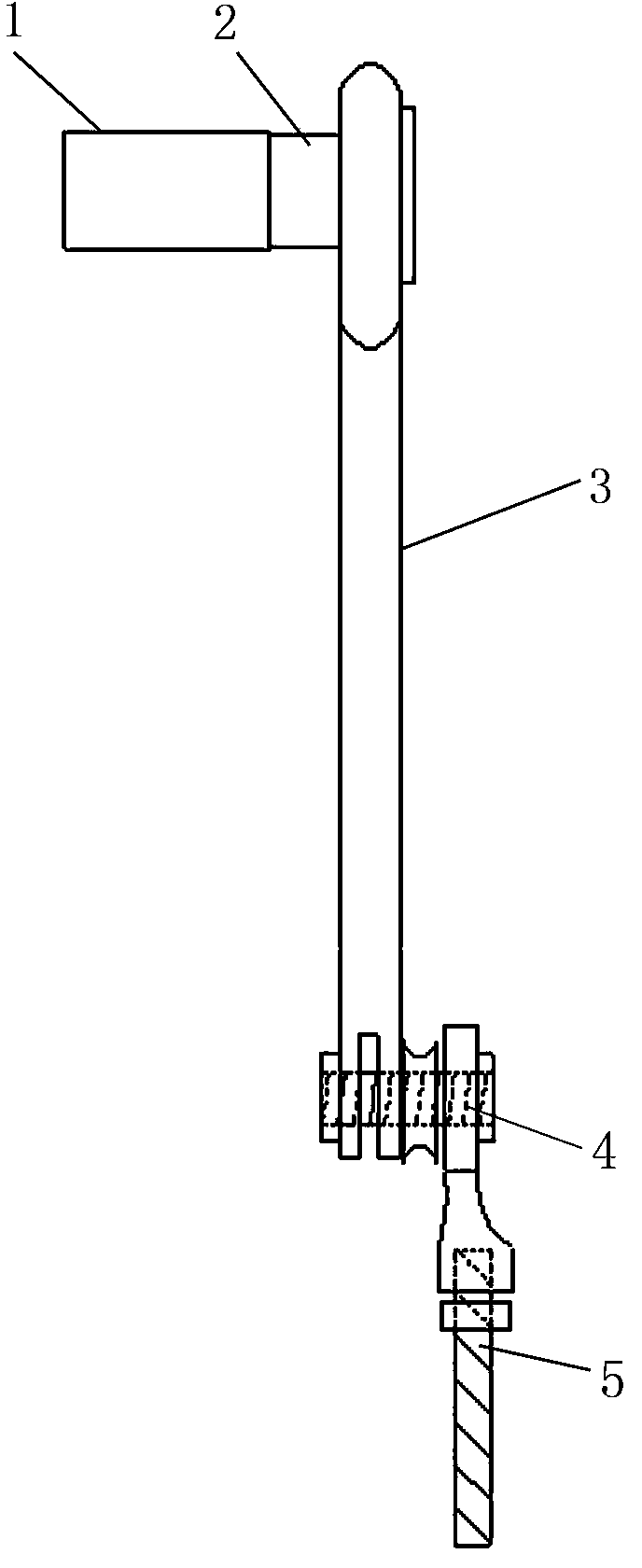 Tool for processing drainage wire clip bolt under hot-line mode and hot-line work method of tool