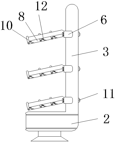 Snack storage shelf with anti-falling function