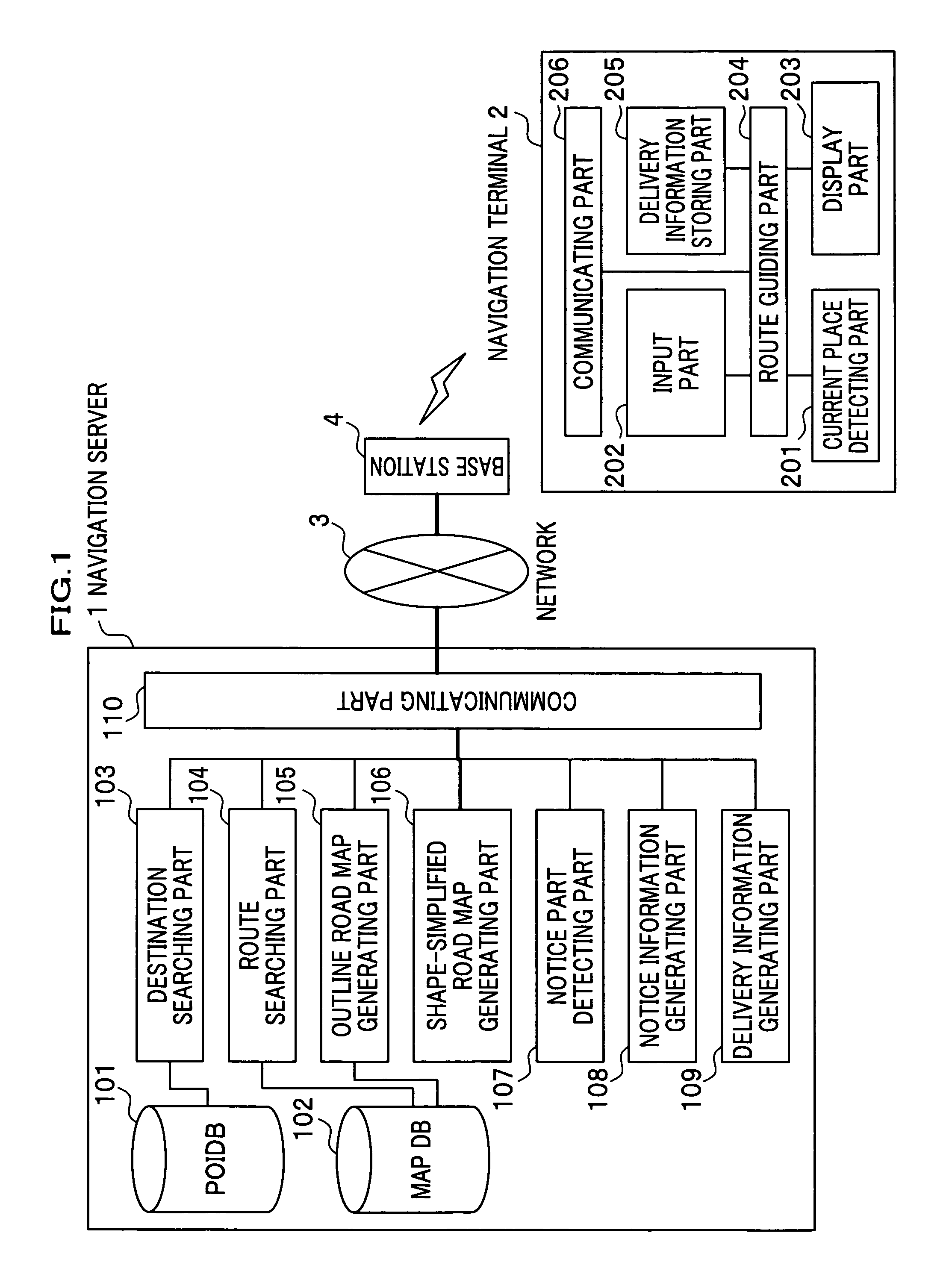Navigation Apparatus and Route Guiding Method