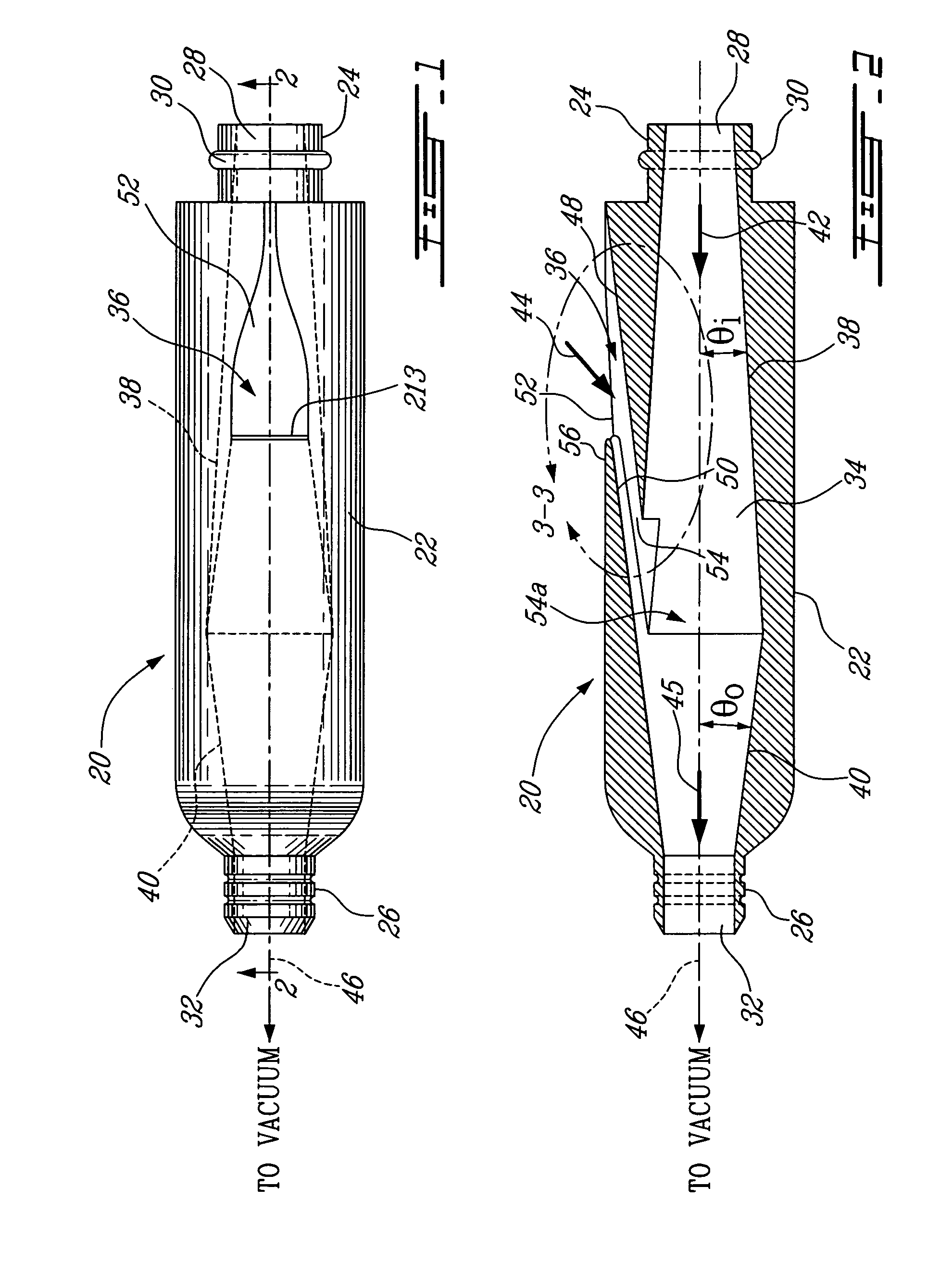 Low-noise vacuum release suction device and controllable aspirator using same