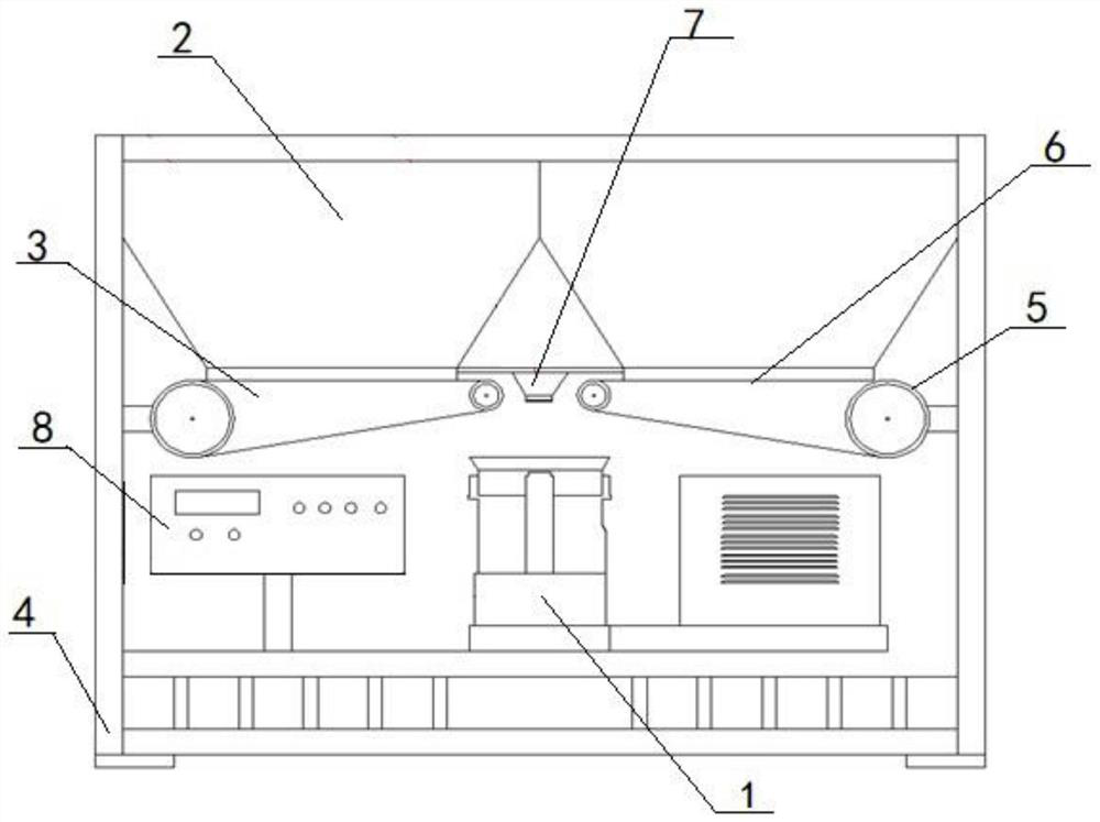 Movable automatic feeding and concrete spraying device