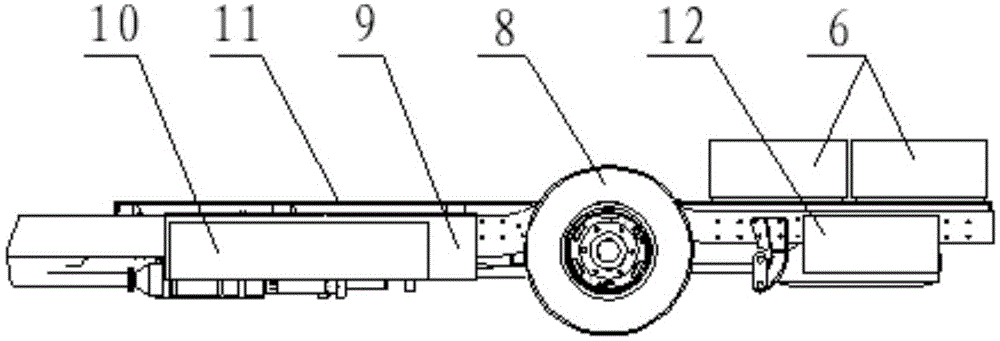 Electric car chassis with lithium battery