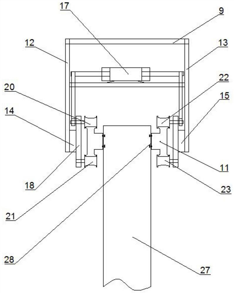 Movable lifting device for steel structure factory building construction and using method thereof