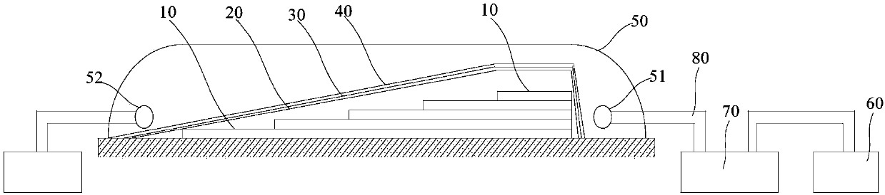 Vacuum perfusion method for outer wrapping edge of wind turbine blade