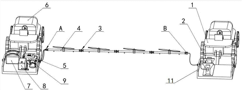 Suspension type spraying operation system and control method thereof