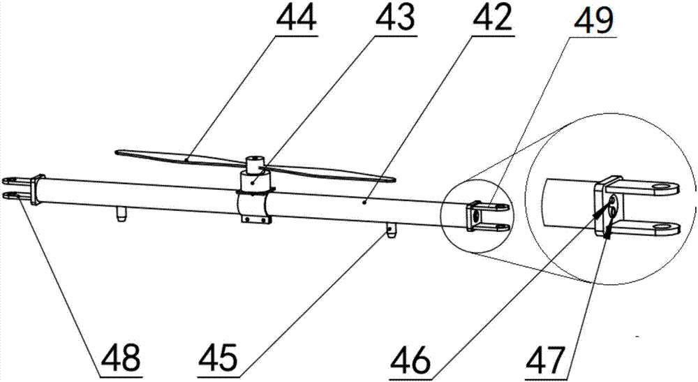 Suspension type spraying operation system and control method thereof