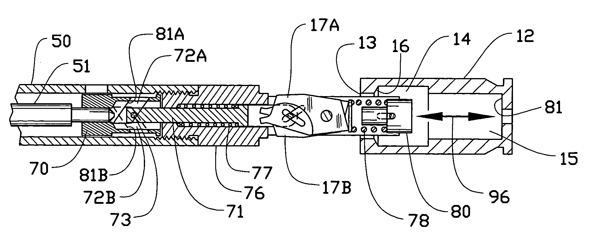 Auto-eject gun-lock device with ring-mounted key
