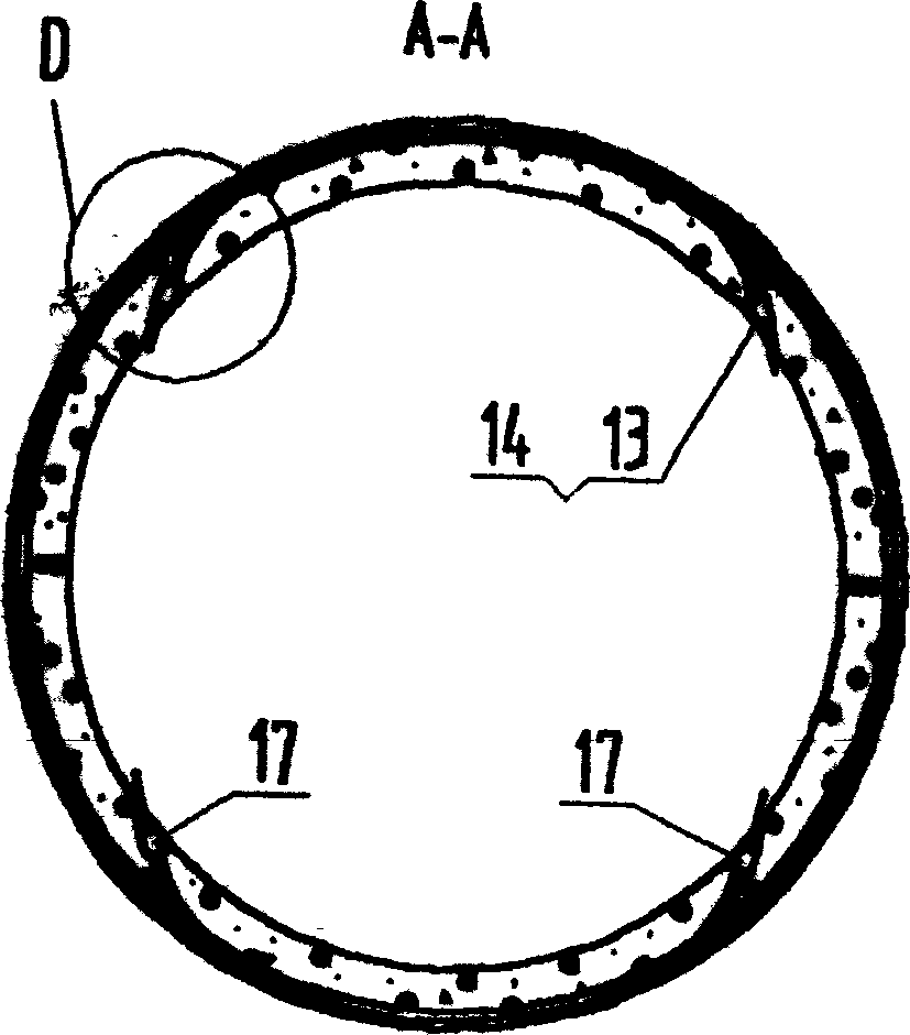 Shock-resistant culvert pipe with large section and circumferential stress and preparation process thereof