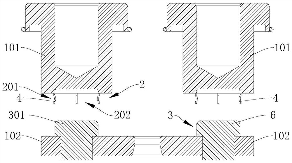 Conductive contact structure and relay