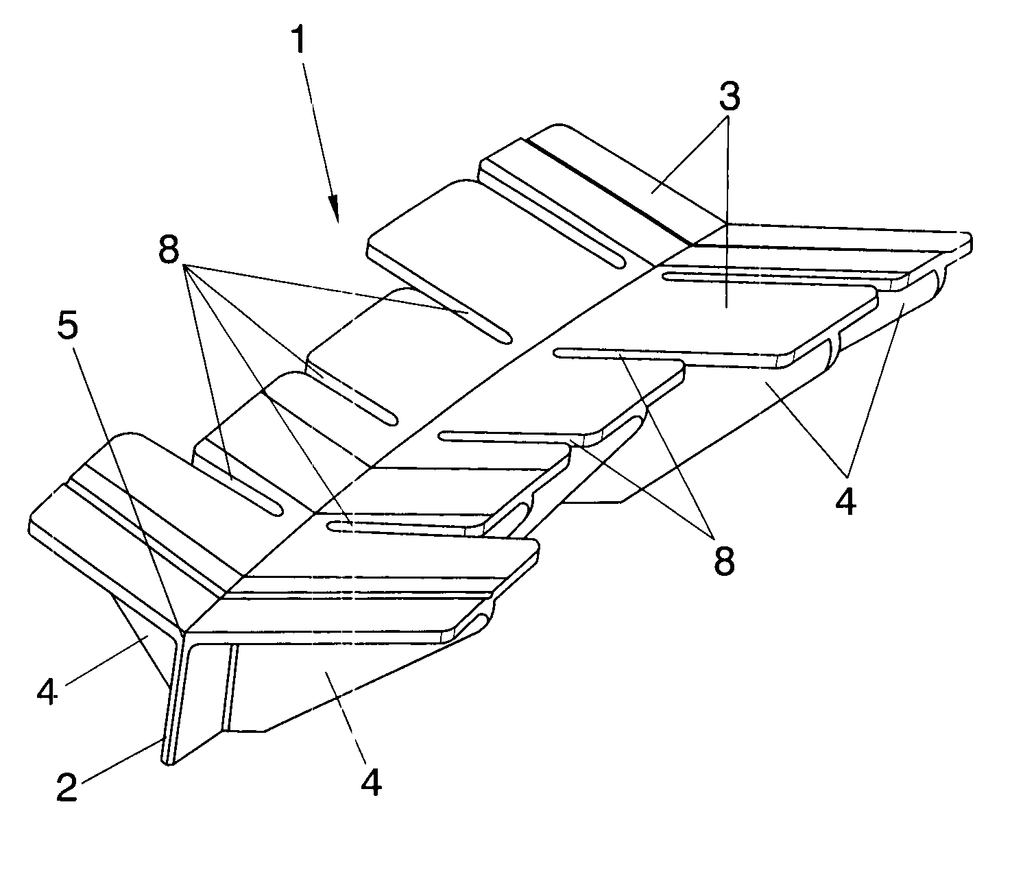 Structure for joining torsion boxes in an aircraft using a triform fitting made from non-metallic composite materials
