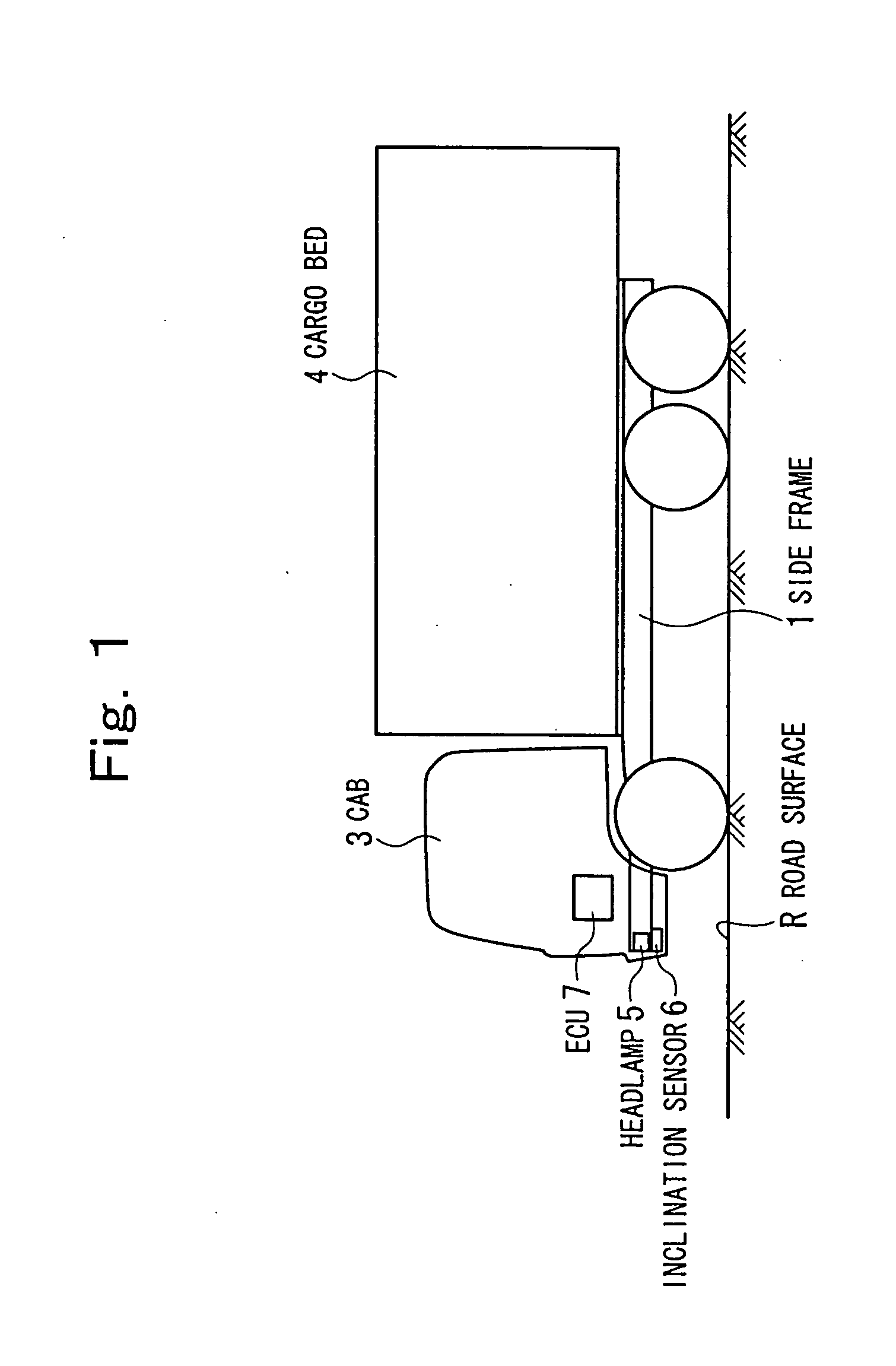 Optical axis control device for vehicle headlamp