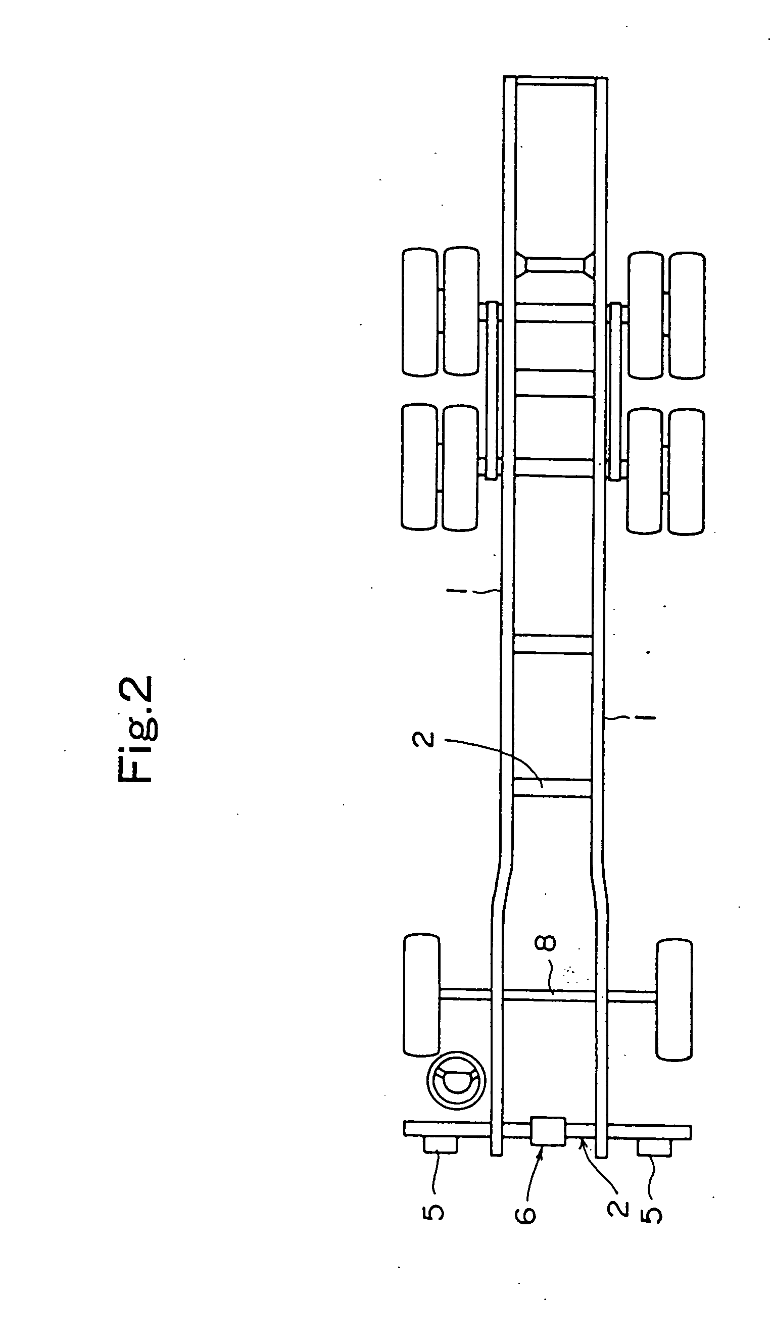 Optical axis control device for vehicle headlamp