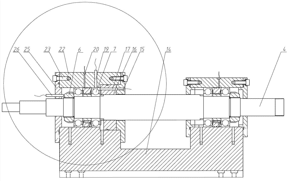 Strong-generality comprehensive experiment table for testing dynamic and static properties of spindle system