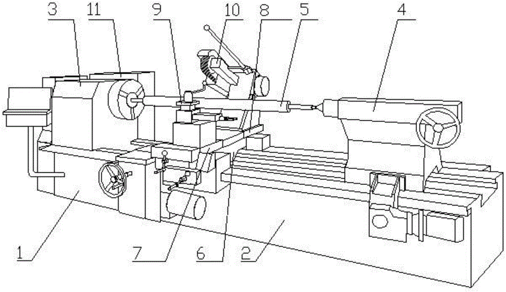 A rubber grinding machine for rubber rollers
