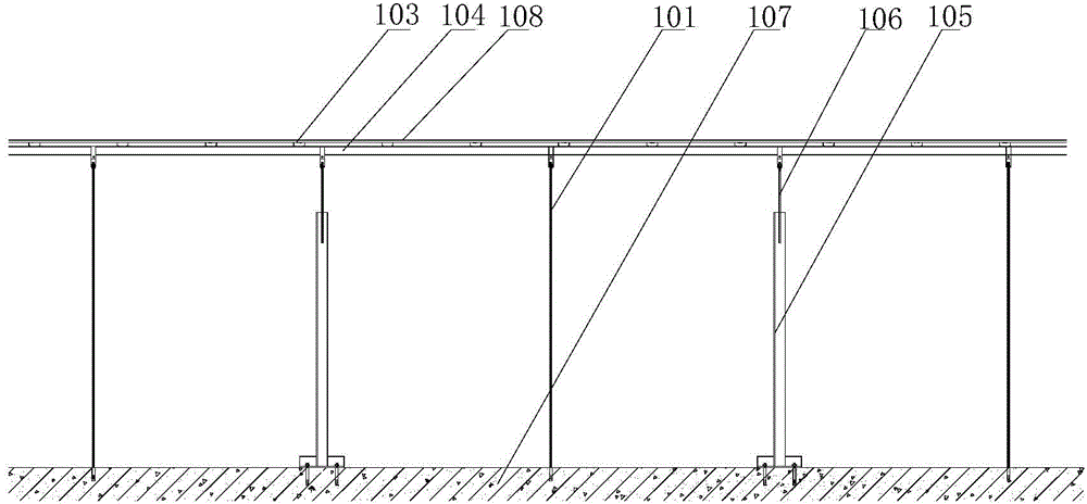 Test method for measuring ultimate bearing capacity of suspended ceiling support system
