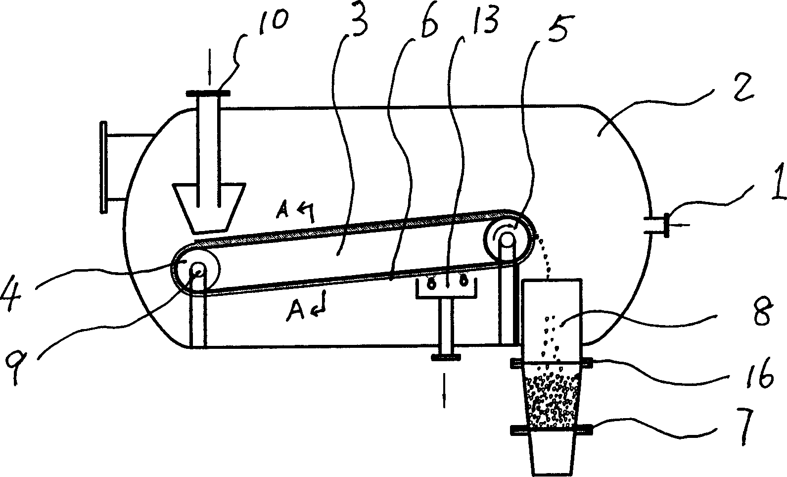 Belt type pressure filter