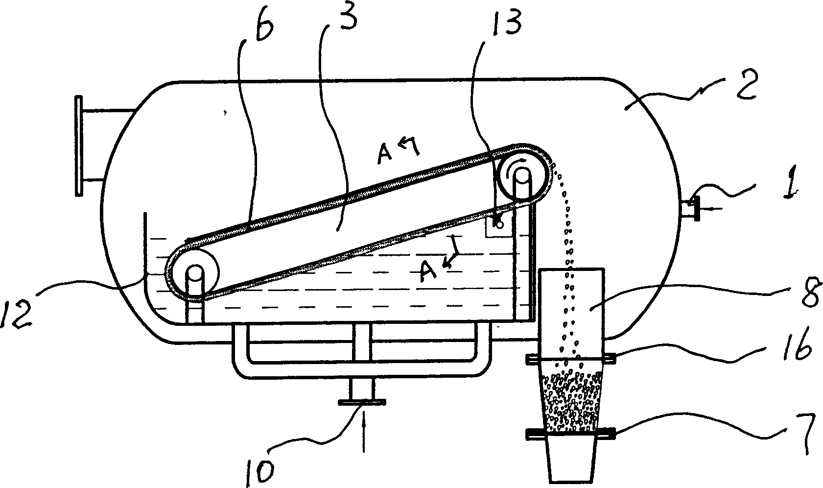 Belt type pressure filter