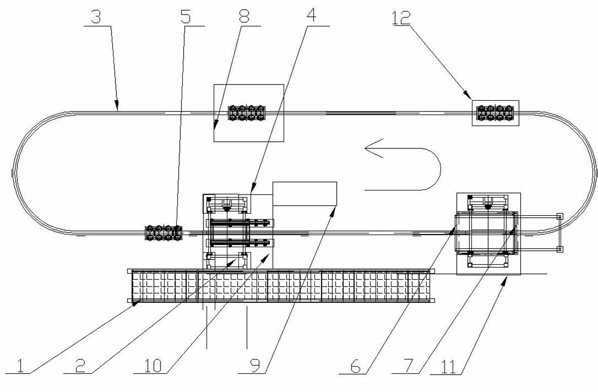 Method for producing anti-reflection coating of cover glass pipe of solar high-temperature heat collecting pipe and production line