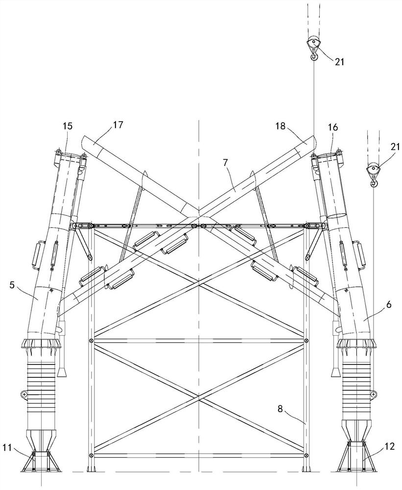 A method of constructing an offshore wind power jacket