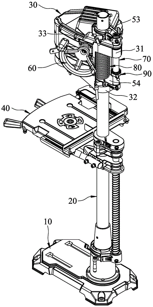 Drill press with a quick drilling apparatus