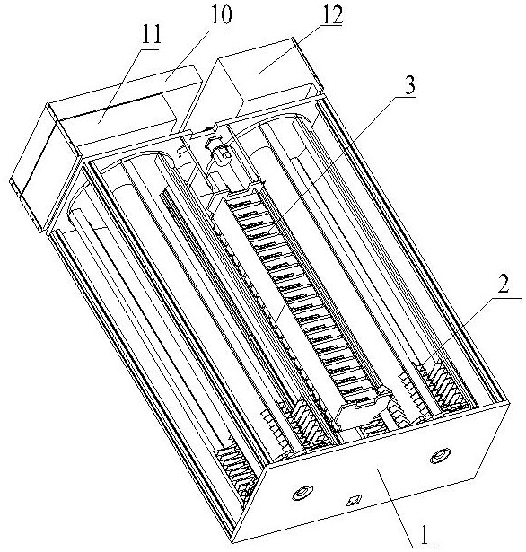 A pull-out and pluggable optical storage data center control system