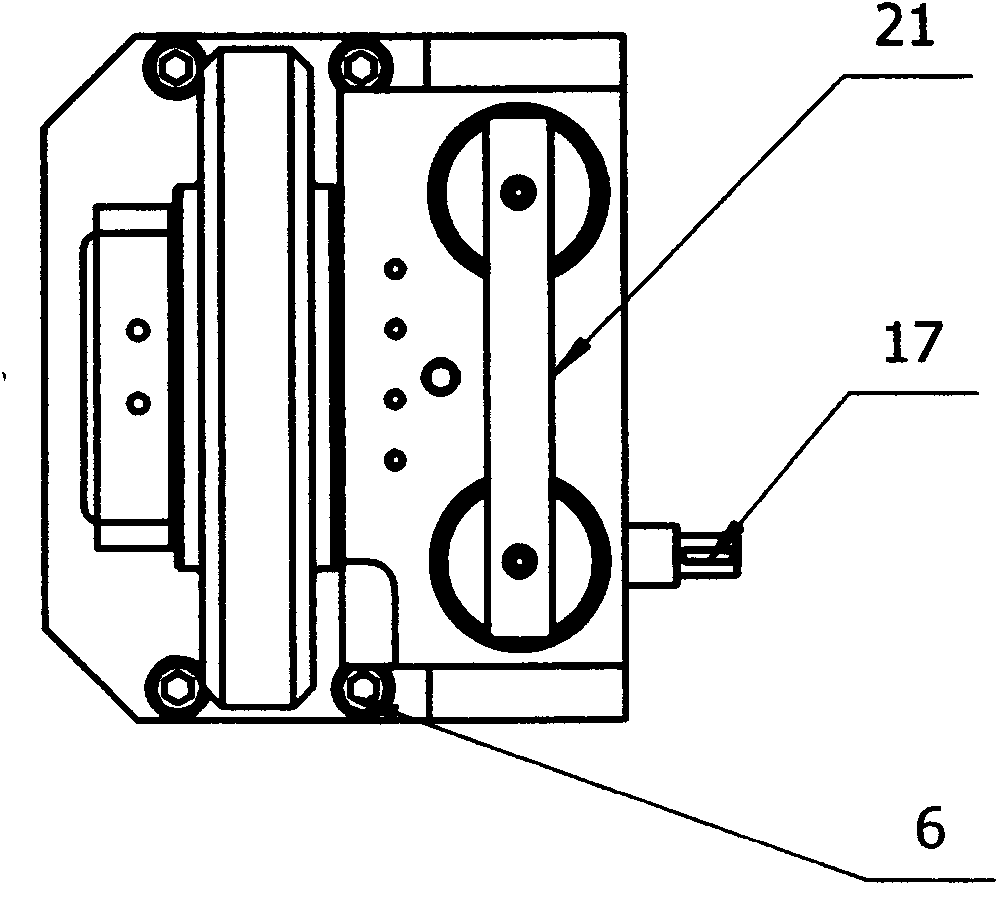 Separable pressing wheel carrier device