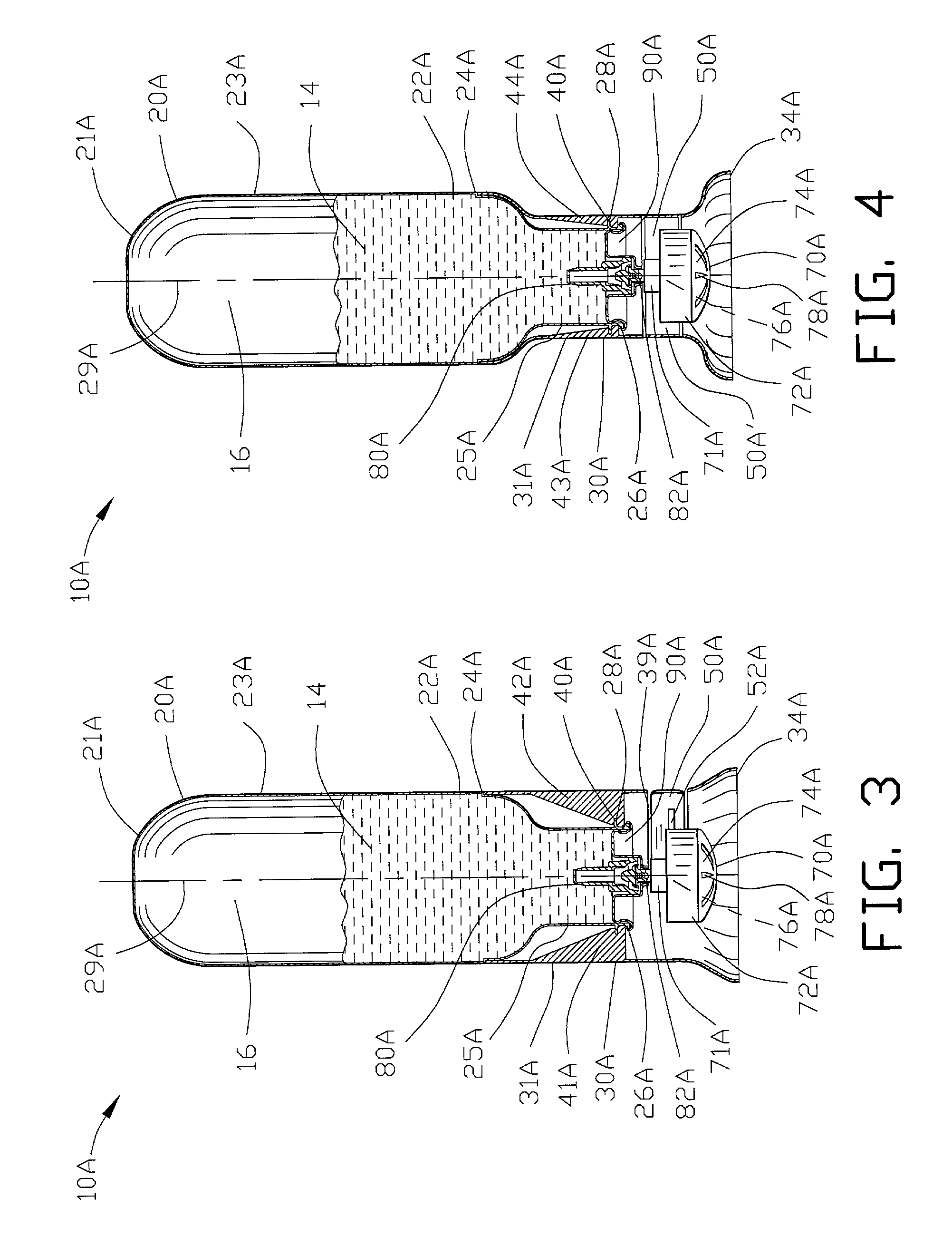 Inverted aerosol dispenser