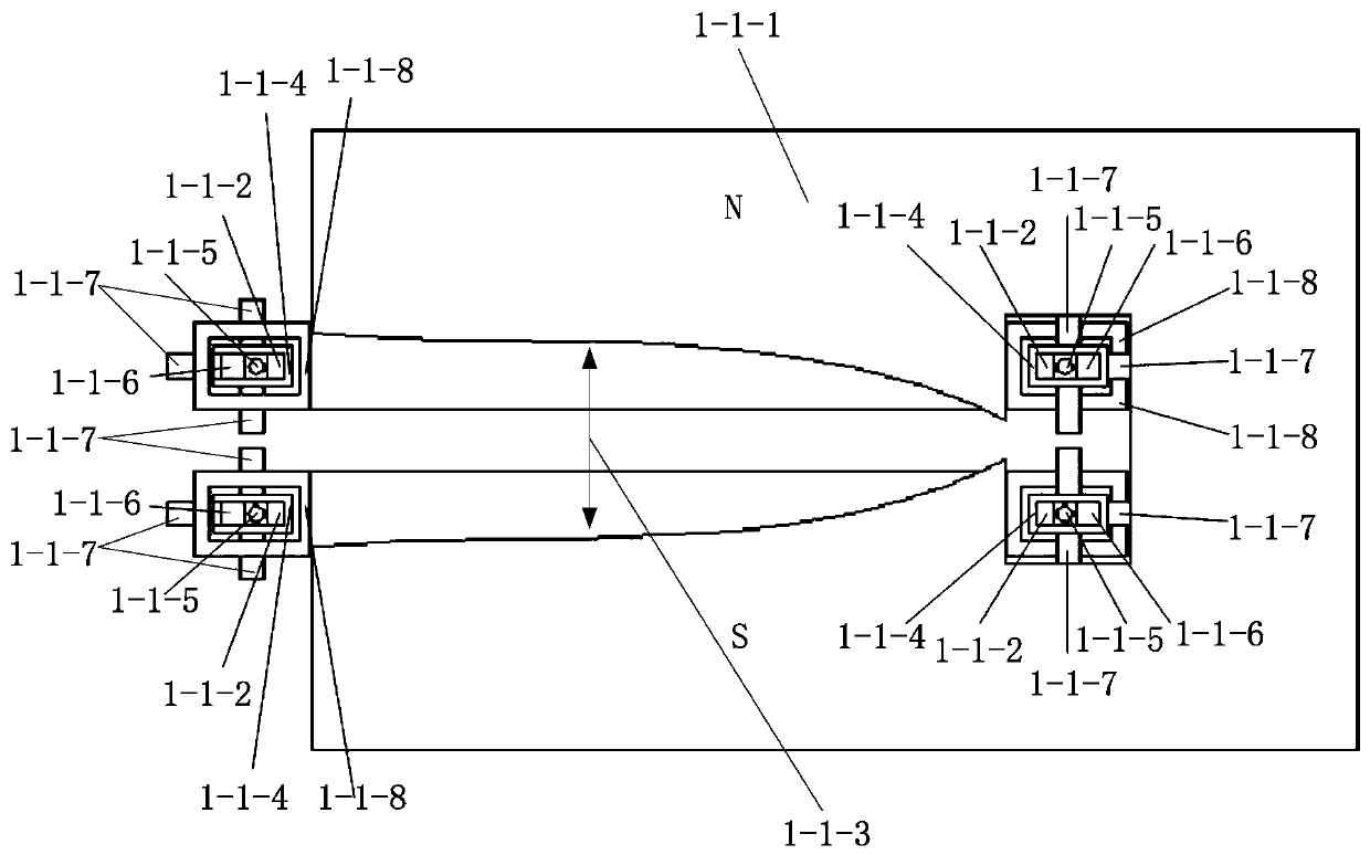 A Large-Range Variable Orbit Magnet Structure for Continuous Beam Acceleration