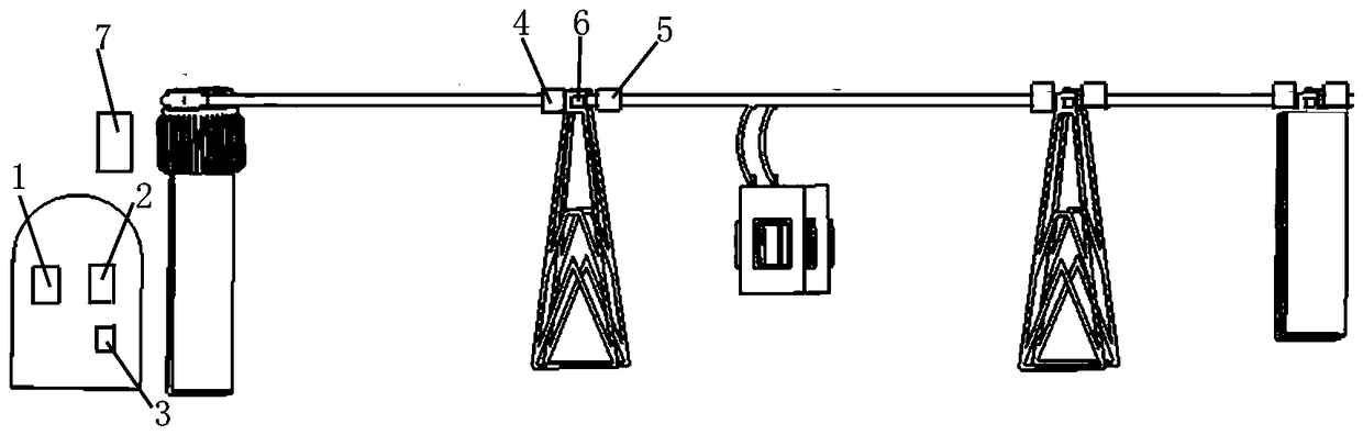 Cable car rope breaking protection system and control method