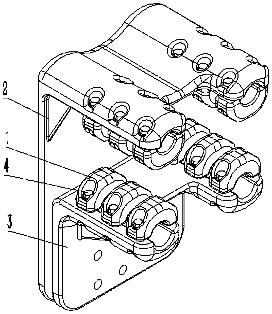 A kind of split wire clamp hardware