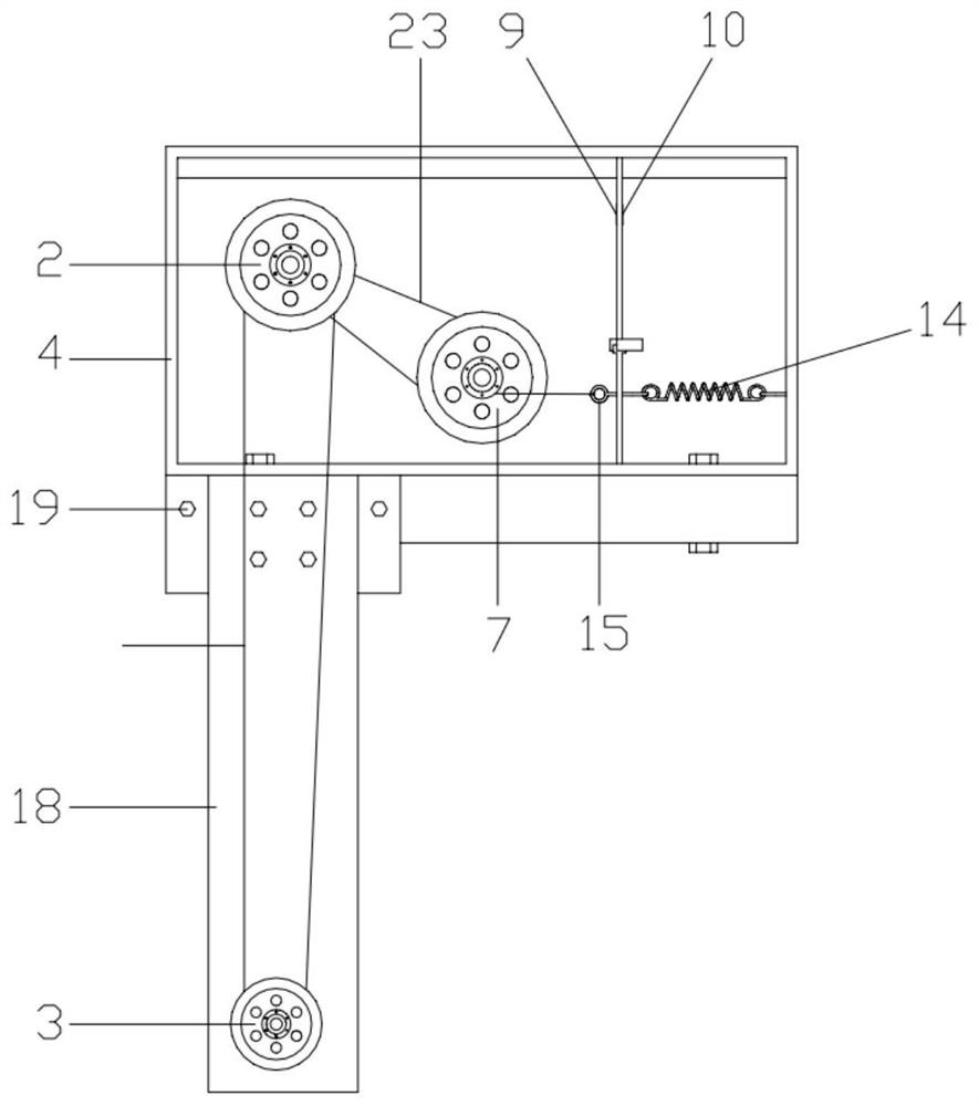 Stay wire type displacement measuring device and measuring object moving method