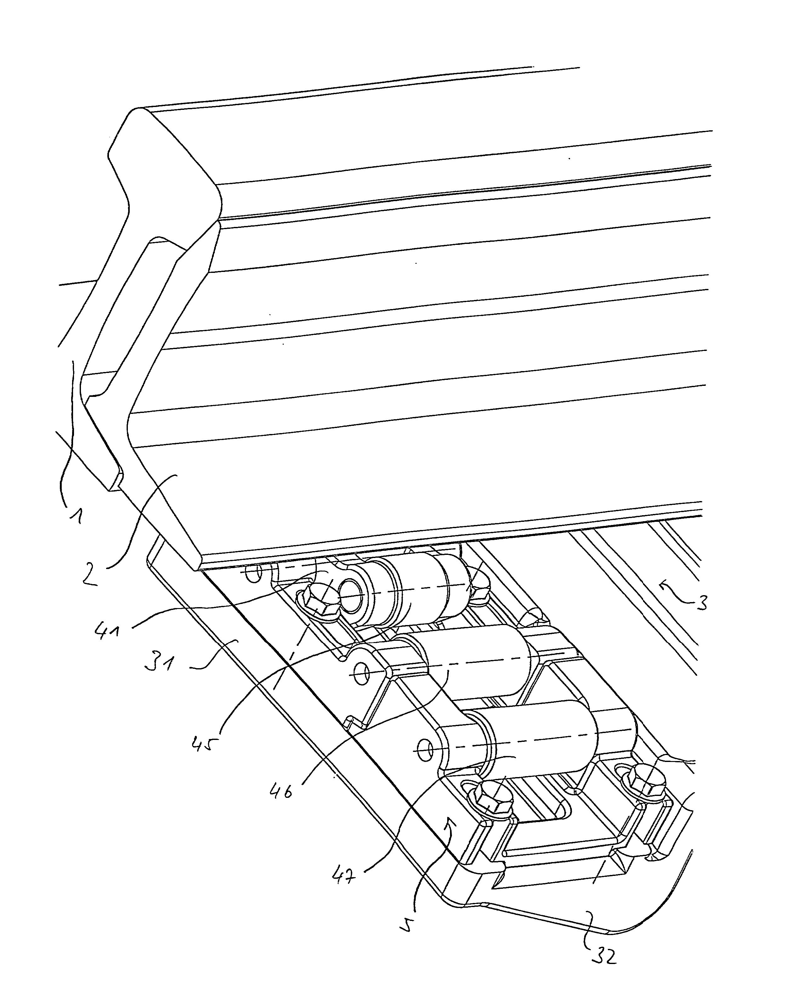 Tongue lifting device for tongue blades made of stock rail profiles