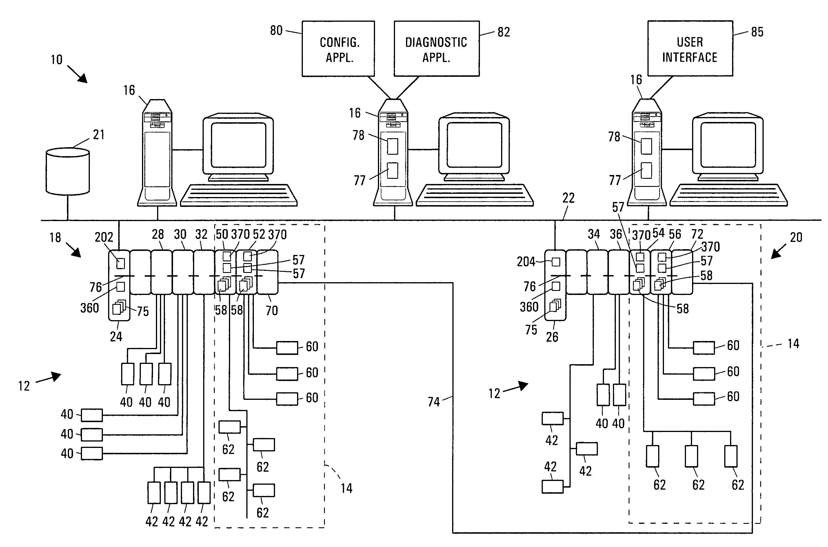 Integrated diagnostics in a process plant having a process control system and a safety system