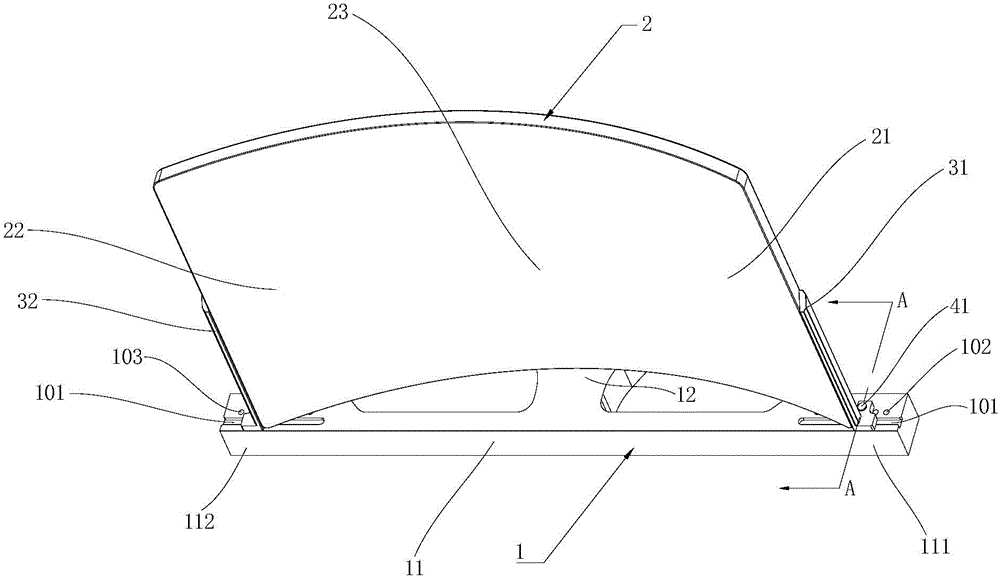 Curved-surface display device with adjustable curvature