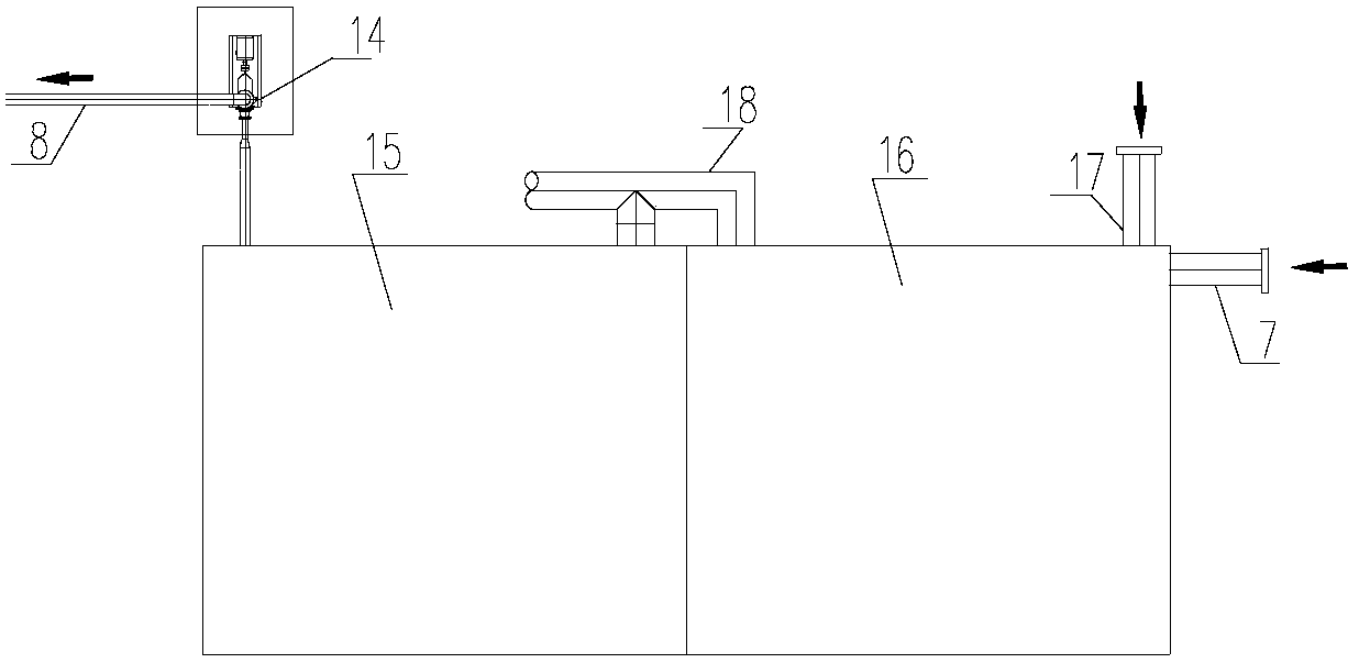 Anaerobic online acid washing device