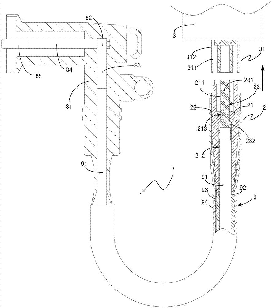 Uninterruptible-operated bypass connection device applied between European ring main unit and American type ring main unit