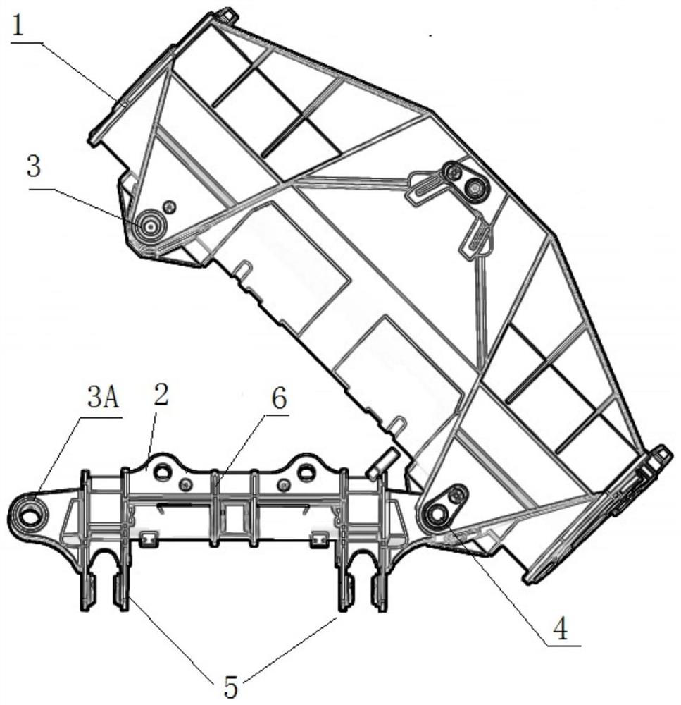 A loader side unloading device