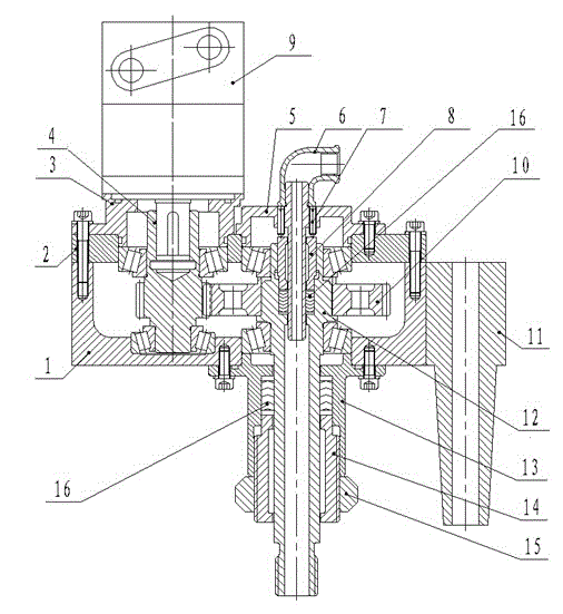 Core drilling machine power head capable of keeping off opening orifice