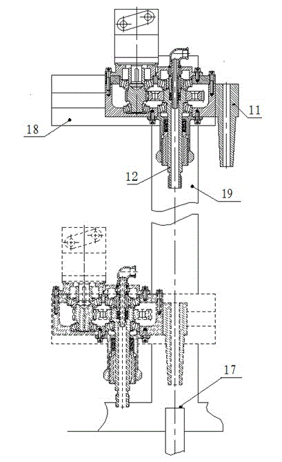 Core drilling machine power head capable of keeping off opening orifice