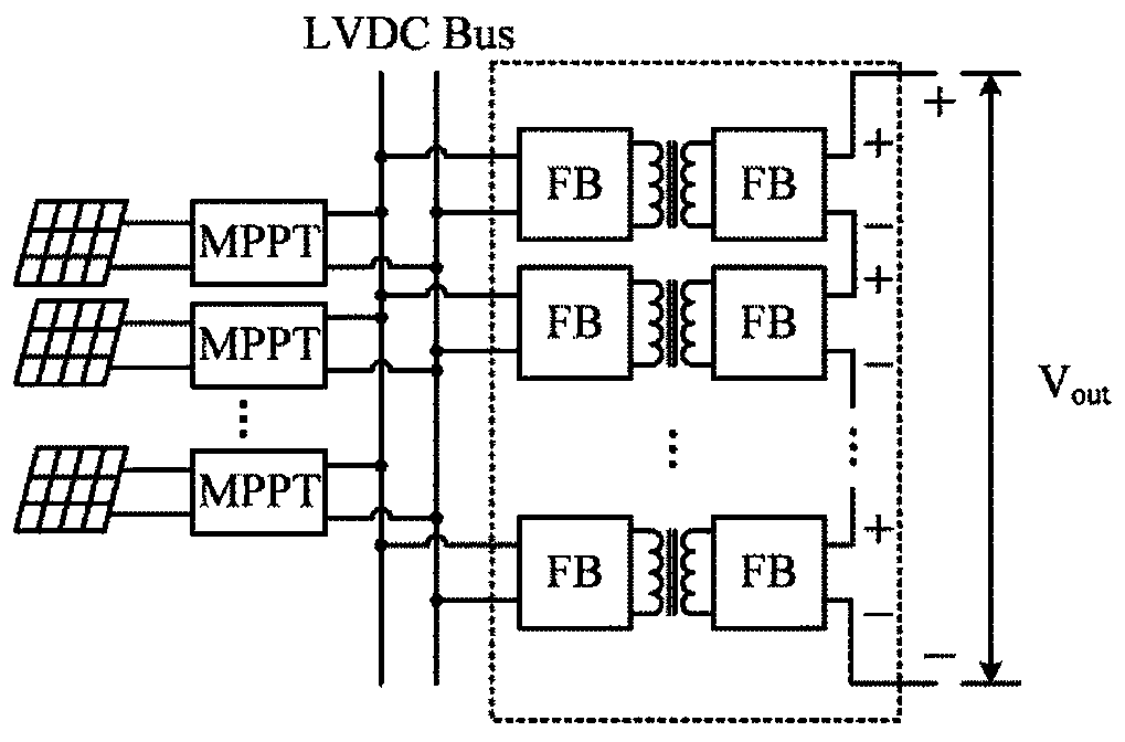 Impedance type multi-module series photovoltaic DC boost converter